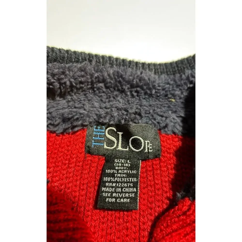 The Slope Red and Black Knit Sweater